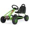 Iron Pedal Powered Ride On Car Go Kart for Kids with Adjustable Seat